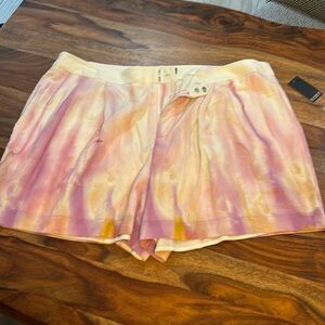 Eloquii lined linen shorts